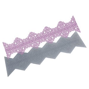 Molde de  Silicone 668 - Renda Tahani Zigue