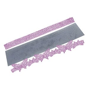 Molde de  Silicone 682 - Renda Queen Butterfly