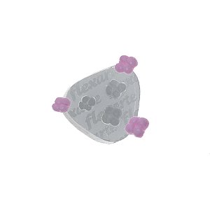 Molde de  Silicone 714 - Trio de Miolinhos da Flor Hortênsia