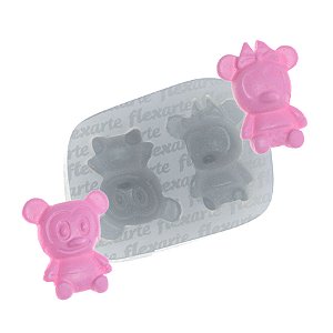 Molde de  Silicone 759 - Casal de Ratinhos Baby