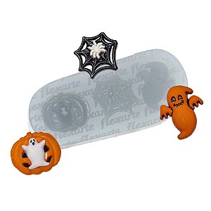 Molde de  Silicone 810 - Halloween Teia de Aranha