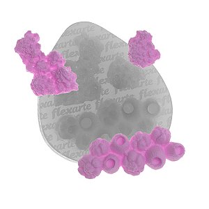 Molde de  Silicone 844 - Coral + Esponjas do Mar