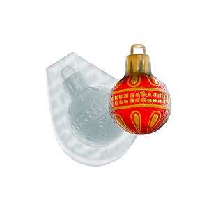 Molde de  Silicone 886 - Bolinha de Natal Splash 2,5cm