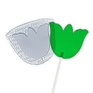 Molde de  Silicone 909 - Pirulito de Tulipa - Flor de 5cm