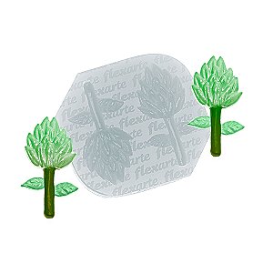 Molde de  Silicone 945 - Dupla de Flor Nerissa Média