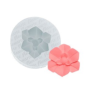 Molde de  Silicone 954 - Flor Média de Orquídea