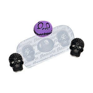 Molde de  Silicone 976 - Halloween Kit 03 - Caveiras