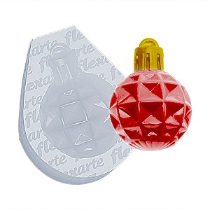 Molde de  Silicone 984 - Bolinha de Natal Cobogó 2,8cm