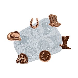 Molde de Silicone 1003 - Conj. Peq. Country - Flexarte