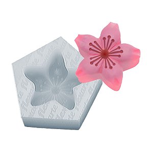 Molde de Silicone 1004 - Flor de Sakura 4cm - Flexarte