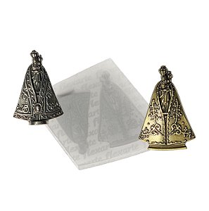 Molde de Silicone 1015 - N.S. Círio de Nazaré 4cm - Flexarte