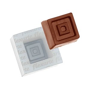 Molde de Silicone 790 - Doce Modelado Quadrado Square