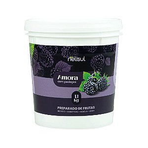 Preparado de Amoras com pedaços - Pote 1,1 kg - NeliSul (Vencimento: Março 2025)