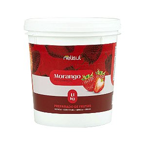 Preparado de Morango com pedaços - Pote 1,1 kg - NeliSul