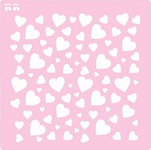 Stencil Biscoito Coração 1