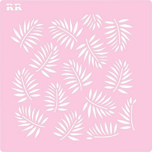 Stencil Biscoito Folhas 1