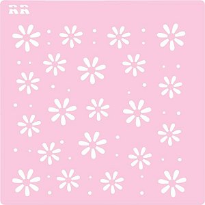 Stencil Biscoito Margaridas 1