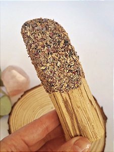 Bastão de Palo Santo com Flores