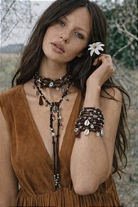 Courinho multiuso Indie (Colar/Choker/pulseira)