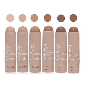 Corretivo e Contorno Stick Bastão Comfort Skin Mahav