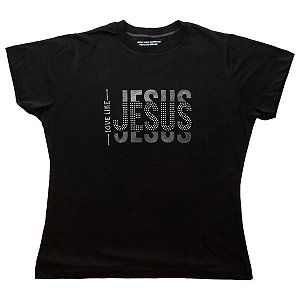 Baby Look Feminina Jesus Love Algodão Premium