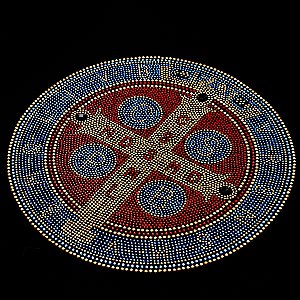 Baby Look Feminina Medalha de São Bento Colorida – Camiseta Premium Algodão com Brilho