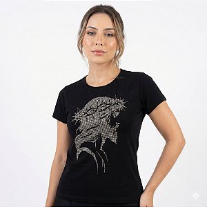 T-Shirt Feminina Jesus Coroa de Espinhos