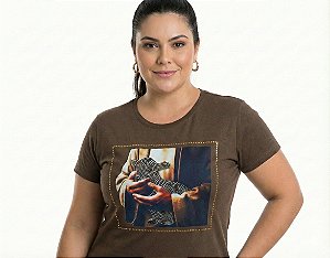 T-Shirt Plus Size Feminina Cristã Ovelha