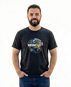 T-Shirt Masculina Venha Teu Reino Algodão