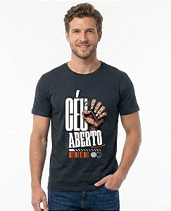 T-Shirt Masculina Céu Aberto Algodão