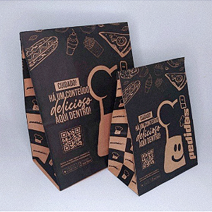 Saco Kraft Delivery P - Pedidos10 - (Fardo 250 und)