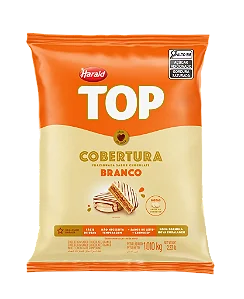 Cobertura de Chocolate Branco Top Harald 1,01kg Gotas