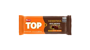 Cobertura de Chocolate Meio Amargo Top Harald 2,1kg Barra