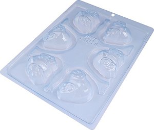 Forma de Silicone Bumbum Coelho 3 Partes BWB Ref: 10516