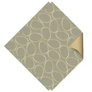 Folha Dupla Face Verde Ouro 69X89cm 25 Un