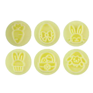 Kit Carimbos Páscoa Brilhante Amarelo 2cm