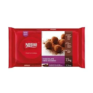 Chocolate Meio Amargo Barra 2,1kg Nestlé