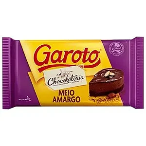 Chocolate Meio Amargo 1kg Garoto