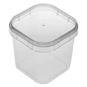 Pote Quadrado 220ml com Lacre 10 Un Plastilânia