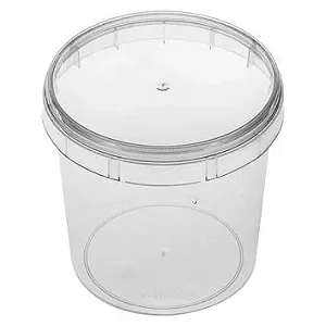 Pote Redondo 220ml Com Lacre 10 Un Plastilânia