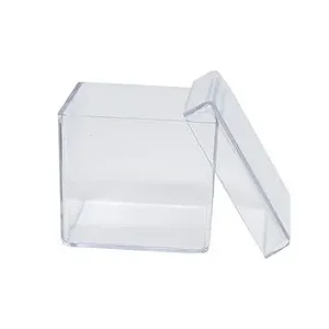 Caixa Acrílica Cristal 5x5cm 10 Unidades