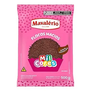 Flocos Macios Sabor Chocolate 500g Mavalério