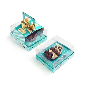 Caixa Ovo de Colher de 250g, 350g ou 500g Ajustável com Alça com 1 un - Coleção Green - Joy Pack