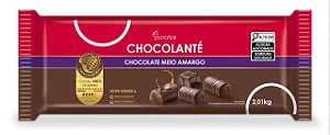 Chocolate Meio Amargo Chocolanté Barra 2,01kg Puratos