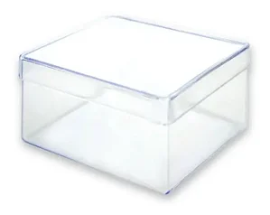 Caixa Acrílica Cristal 7x7x3cm 10 Unidades