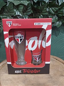 Kit de Copos São Paulo FC – Cerveja + Shot