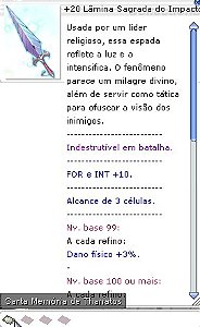 +20 Lâmina Sagrada do Impacto