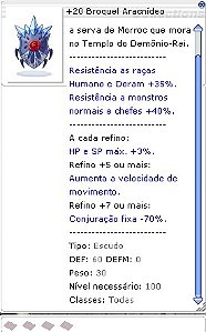 +20 Broquel Aracnídeo