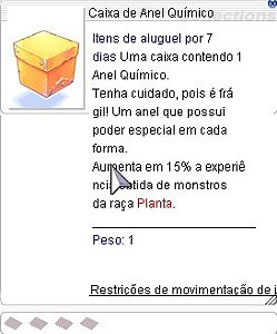 Caixa de Anel Químico