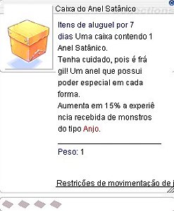 Caixa de Anel Satânico